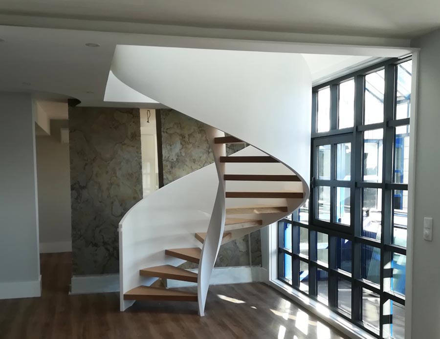 Corian/Krion spiral staircase