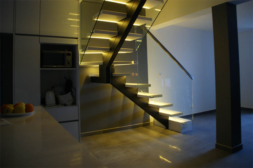 Staircase in Corian/Krion 